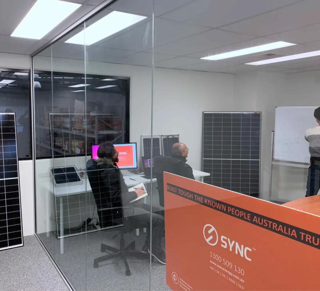 Sync Energy team technical training session
